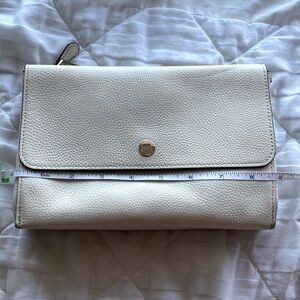 Coach Cream Leather Crossbody with Adjustable Strap